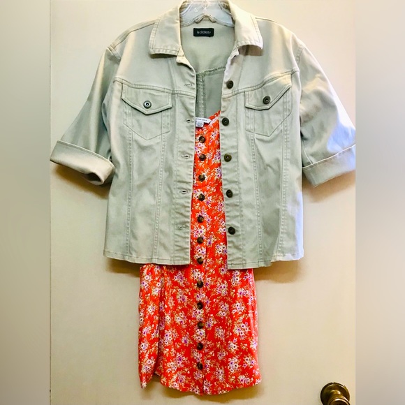 Brunch Outfit One & Done Khaki Jacket +🦅 Dress - Picture 1 of 3